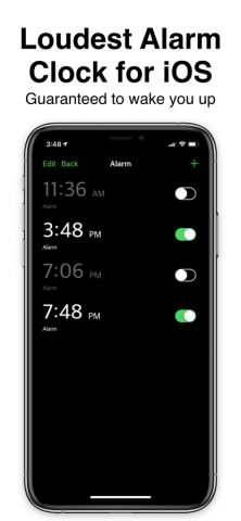 Loud Alarm Clock by BLITZ для iOS — скриншот 1