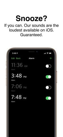 Loud Alarm Clock by BLITZ для iOS — скриншот 3