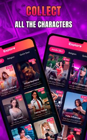 Love Chatbot X — AI Characters для Android — скриншот 2