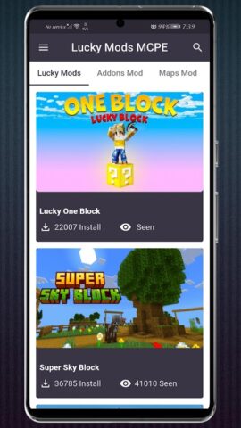 Lucky Block for Minecraft PE для Android — скриншот 1