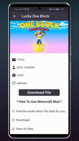 Lucky Block for Minecraft PE для Android — скриншот 5