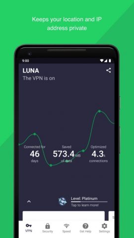 Luna VPN для Android — скриншот 3