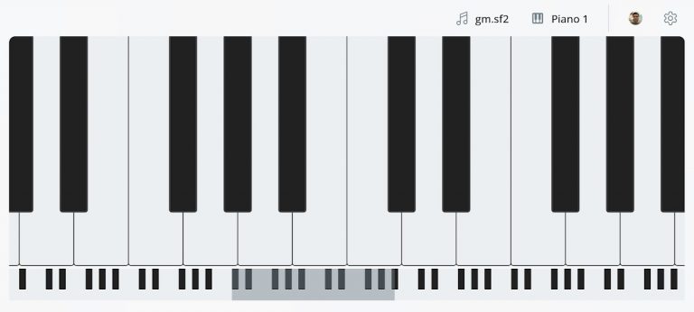 MIDI Piano для Android — скриншот 1