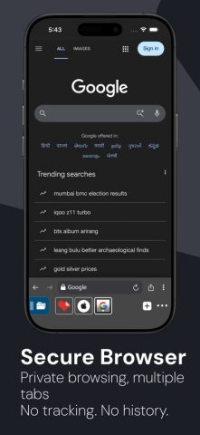 MT : Browser & Private Vault для iOS — скриншот 3
