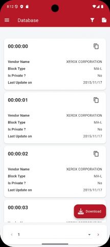 Mac Address Lookup для Android — скриншот 2
