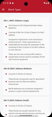 Mac Address Lookup для Android — скриншот 3