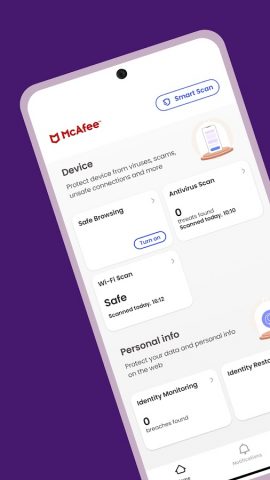 McAfee® Security for Metro® для Android — скриншот 1