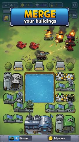 Merge Tanks: Fortress Defense для Android — скриншот 3