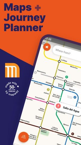 Mexico City Metro Map & Route для Android — скриншот 1