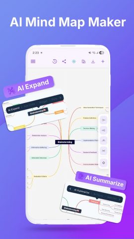 MindMap AI: AI Mind Map Maker для Android — скриншот 1