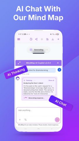 MindMap AI: AI Mind Map Maker для Android — скриншот 2