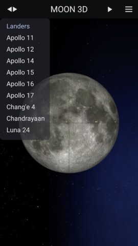 Moon 3D для Android — скриншот 1