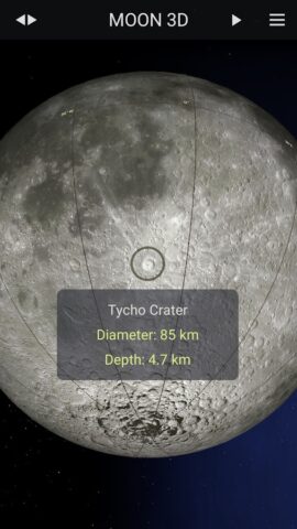 Moon 3D для Android — скриншот 2