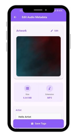 Mp3 Tag Editor: Audio Metadata для Android — скриншот 2