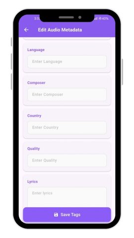 Mp3 Tag Editor: Audio Metadata для Android — скриншот 4