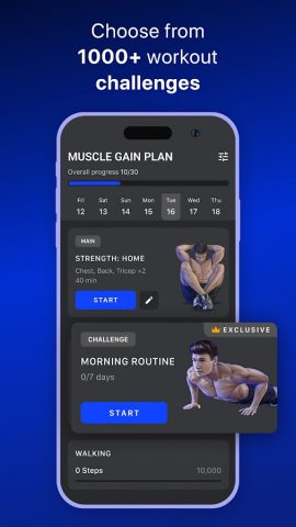 Muscle Booster Workout Planner для Android — скриншот 5