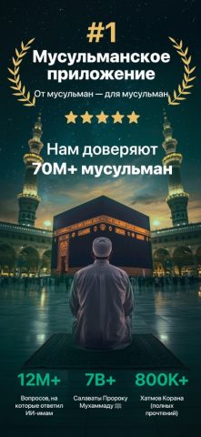 Muslim: Время намаза, кибла — скриншот 1