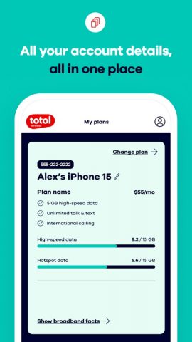 My Total Wireless: Account App для Android — скриншот 3