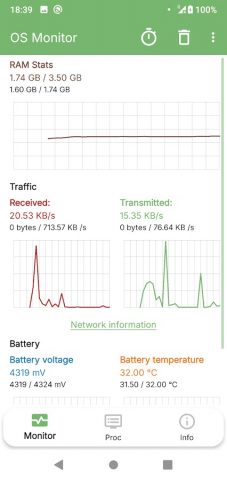 OS Monitor: диспетчер задач для Android — скриншот 1