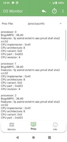 OS Monitor: диспетчер задач для Android — скриншот 3