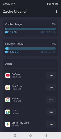 Очиститель кэша для Android — скриншот 2