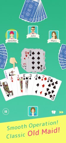 Old Maid — Fun Card Game для iOS — скриншот 1