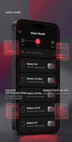 Only Red — Headshot & GFX Tool для Android — скриншот 4