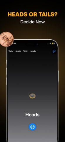 Орёл или решка — Симулятор для iOS — скриншот 1