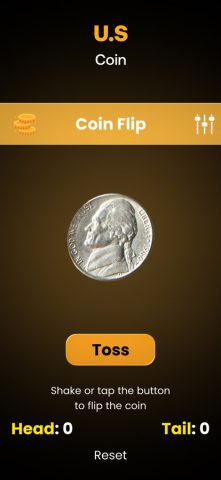 Орёл или решка — Симулятор для iOS — скриншот 2