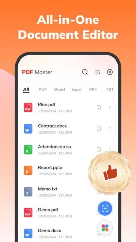 PDF Master-All Document Reader для Android — скриншот 1