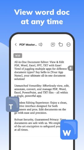 PDF Master-All Document Reader для Android — скриншот 3