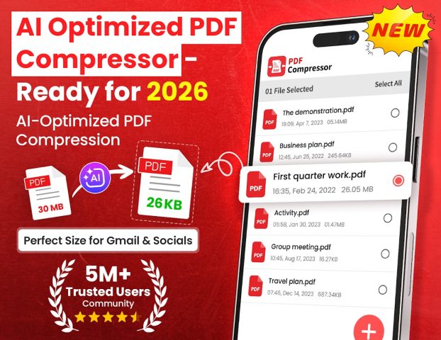 PDF-компрессор Уменьшит размер для Android — скриншот 1