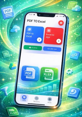PDF to Excel Converter — XLSX для Android — скриншот 1