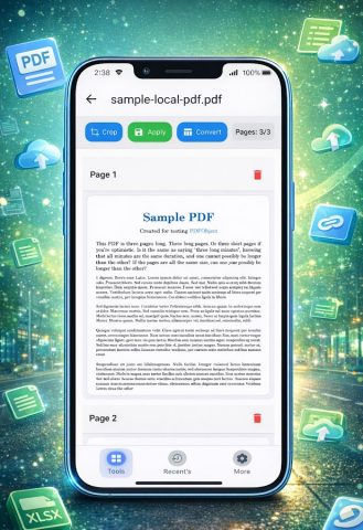 PDF to Excel Converter — XLSX для Android — скриншот 2