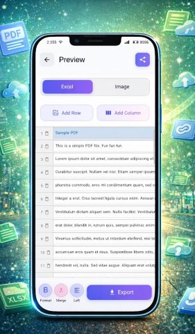 PDF to Excel Converter — XLSX для Android — скриншот 3