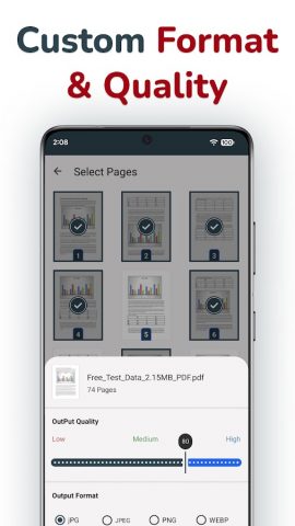 PDF to JPG Converter для Android — скриншот 3