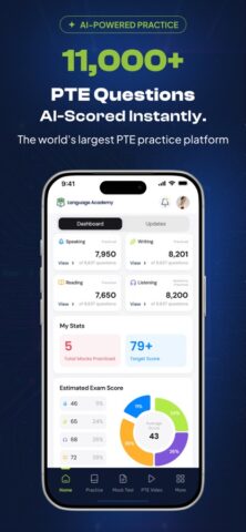 PTE Practice & AI Mock Tests для iOS — скриншот 1