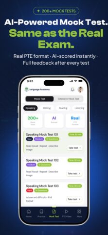 PTE Practice & AI Mock Tests для iOS — скриншот 2