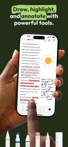 Pencil Bible: Bible Notes App для iOS — скриншот 1