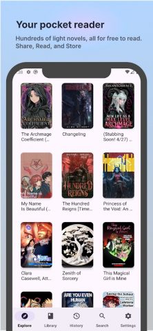 Ranobe Web Novels для Android — скриншот 1