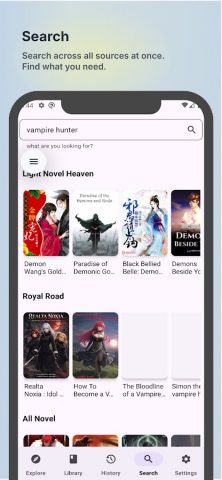 Ranobe Web Novels для Android — скриншот 4