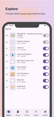Ranobe Web Novels для Android — скриншот 5