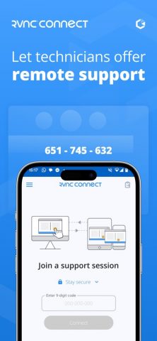 RealVNC Server — скриншот 1
