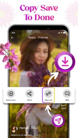 Reels Downloader | Story Saver для Android — скриншот 3