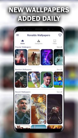 Ronaldo Wallpapers 2026 4K CR7 для Android — скриншот 1