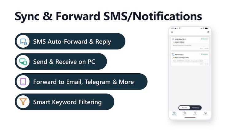SMS Forwarder для Android — скриншот 1