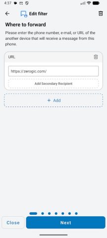 SMS Forwarder для Android — скриншот 3