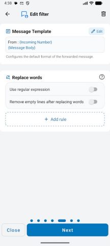 SMS Forwarder для Android — скриншот 5