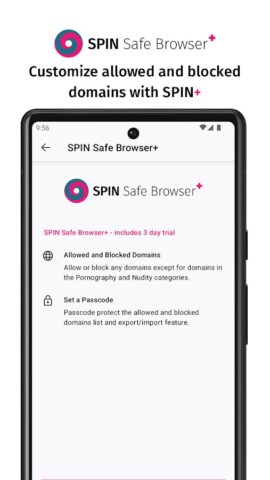 SPIN Safe Browser: Web Filter для Android — скриншот 4
