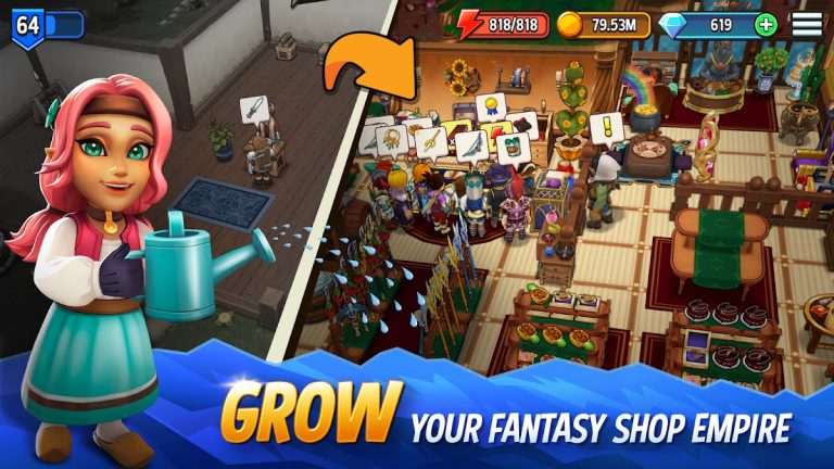 Shop Titans: Crafting Tycoon для Android — скриншот 2